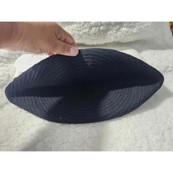 New Mia Melange Handcrafted Foldable Basket Black & White Classic Design Style - Picture 5 of 9